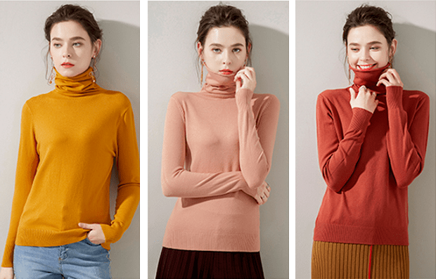脖子|99元2件！柔软如云朵的堆堆领针织衫，时尚百搭显脸小，轻盈不臃肿！