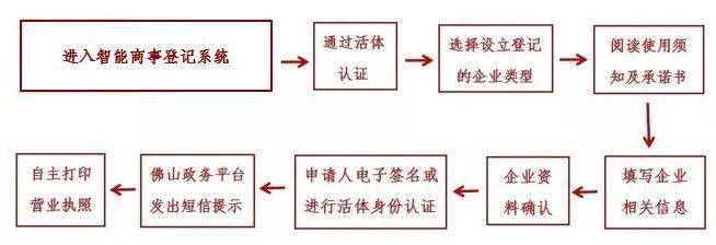 异地注册营业执照流程示意图怎么写