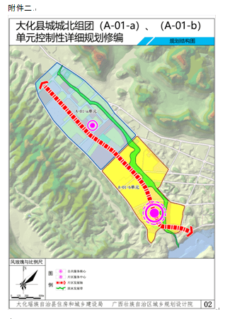 自治县住房和城乡建设局(大化县大化镇新民路20号) 1,土地使用规划图