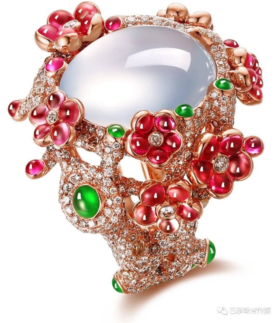 作品|设计师联盟再登拍场|萍君，用珠宝作画的设计师