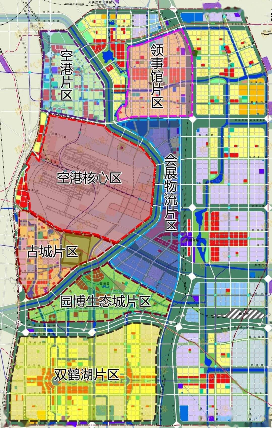 航空港区规划频出机场核心区控规1195万个车位规划5g基站1768座配套