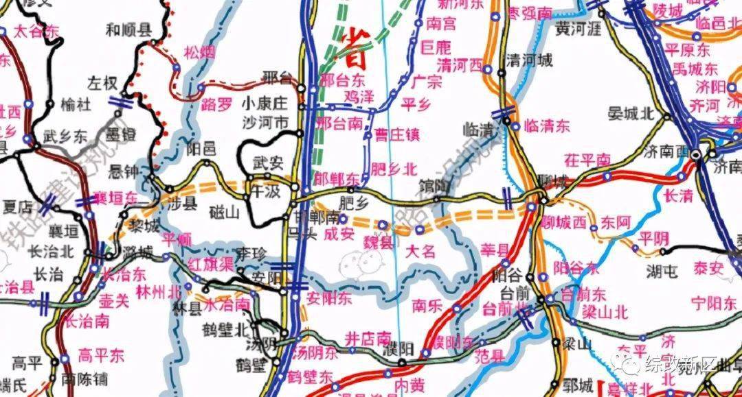 2020最新版山西铁路规划图新增8条高铁客专太延高铁吕梁段2019