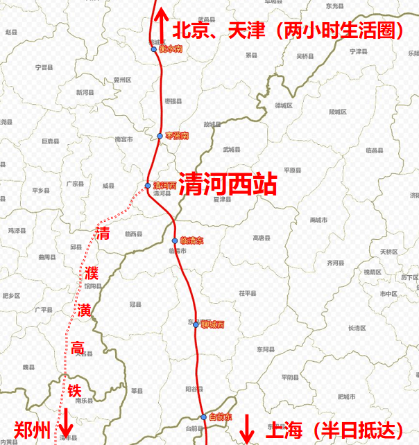 据悉,京雄高铁(雄安至商丘)段共设15个车站,分别是雄安,任丘西,肃宁东