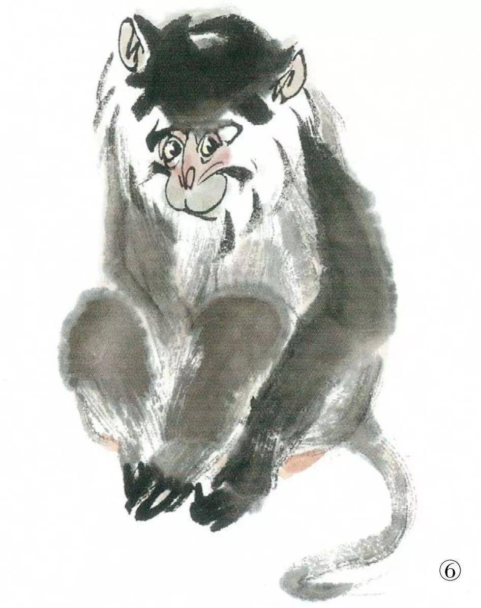 【国画教程】猴子的画法,一学就会!