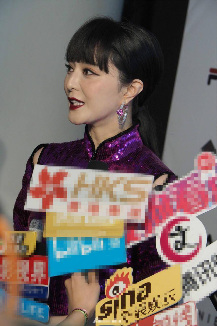 耳环|范冰冰戴巨型钻戒耳环，颈部松弛颈纹吓人，千万护肤费打水漂？