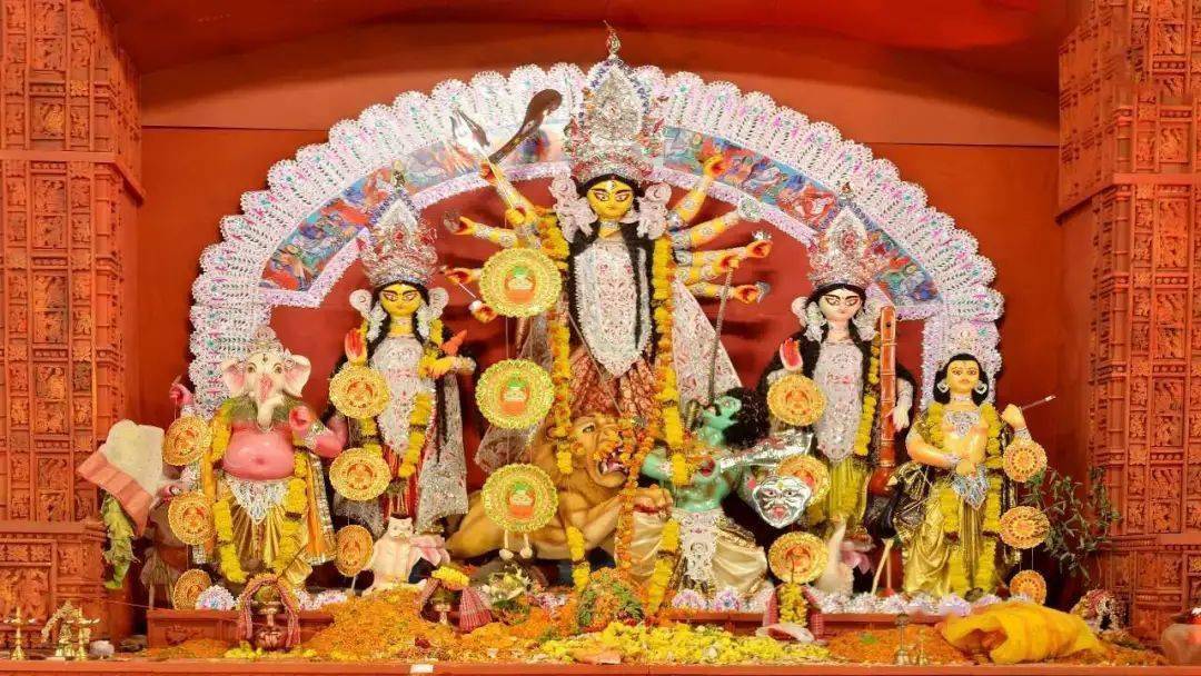 女神一家的节日 — durga puja_杜尔