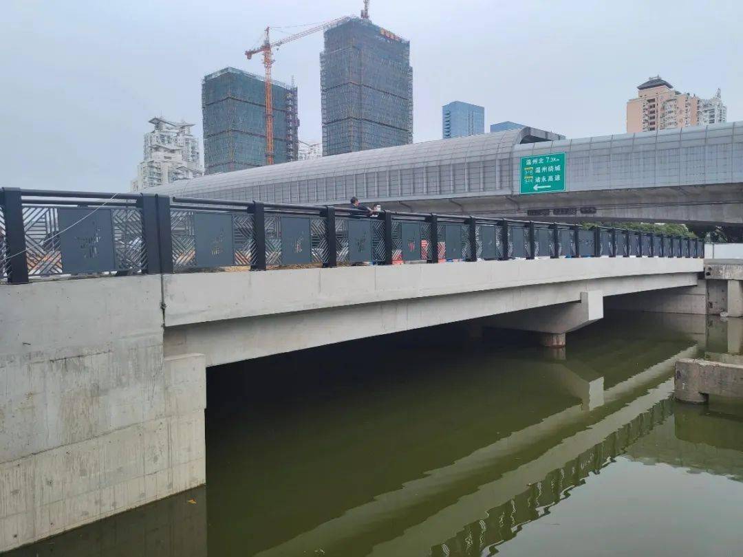温州市区江滨西路灰桥浦桥预计11月初半