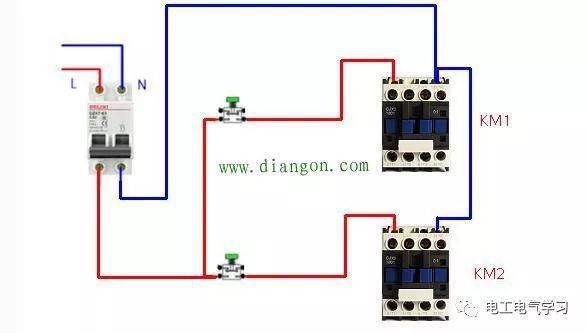 交流接触器常用接线电路图和实物图 超实用!_控制