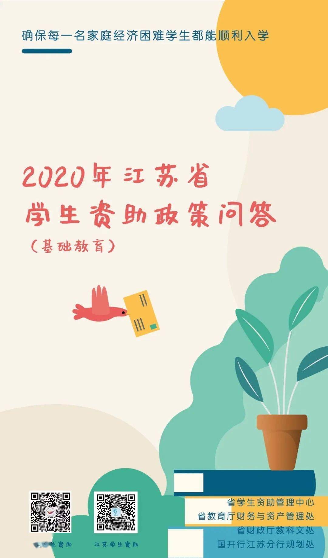 通知公告2020年江苏省学生资助政策问答基础教育