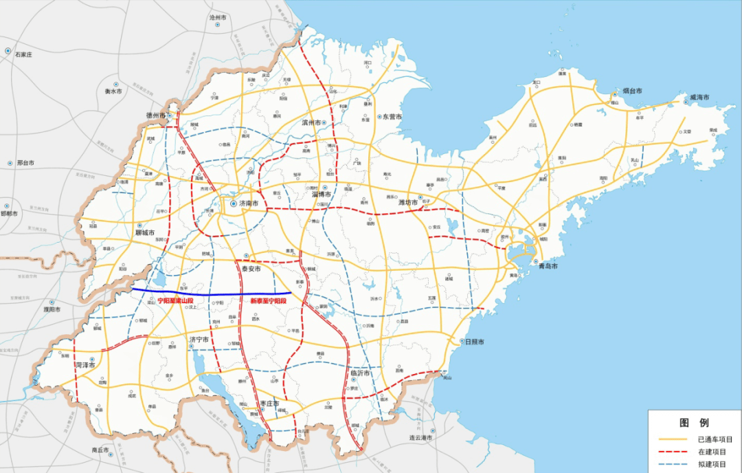 山东又一段高速通车途经新泰宁阳汶上东平梁山五个县市