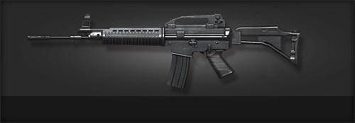 这把武器叫做ss2步枪,看上去,这把步枪朴实无华,整体色彩黢黑,跟英雄