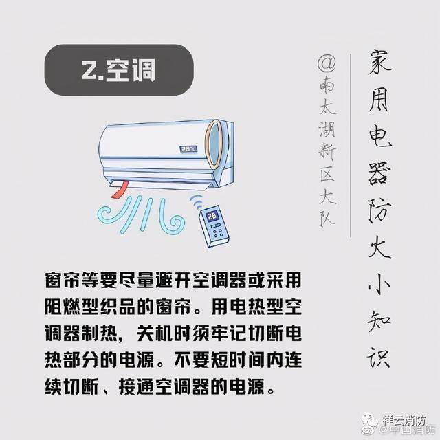 家用电器防火小知识