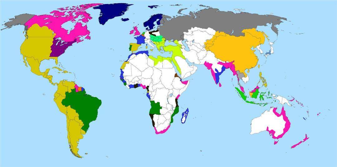 西班牙帝国,荷兰帝国,大英帝国及大清帝国的巅峰岁月