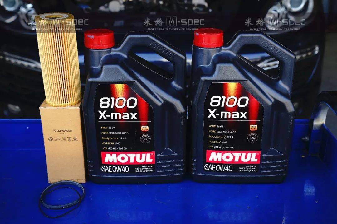 米格m-spec 保时捷卡宴周期养护选用法国motul 8100超级全合成机油