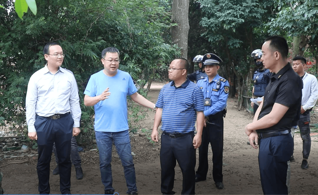 银海区区长梁田,市自然资源副局长,局党组成员何斌,银海区政法委书记