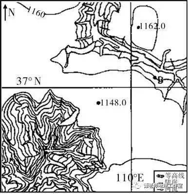 下图示喀斯特峰林(峰体陡峭,等高线密集)和山间盆地.