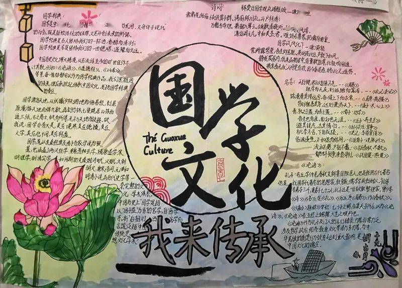 攀枝花市三中国学文化我来传承手抄报评比活动获奖作品展示