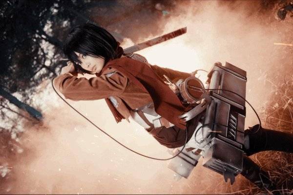 进击的巨人三笠cosplay