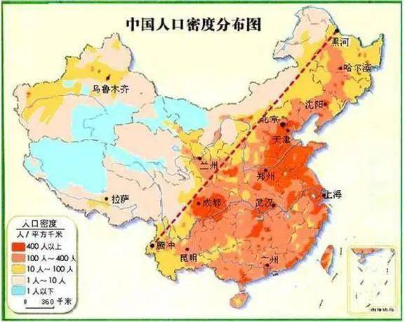 东南部人口密度_中国人口密度图(2)