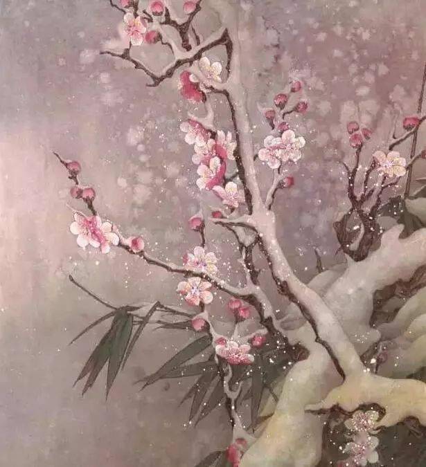 绘画素材工笔梅花10种设色图例