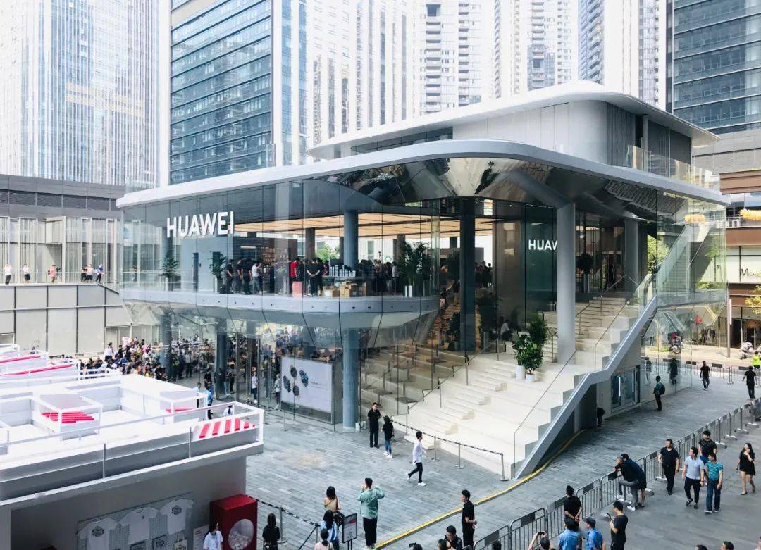w5艺术大楼与华为全球旗舰店