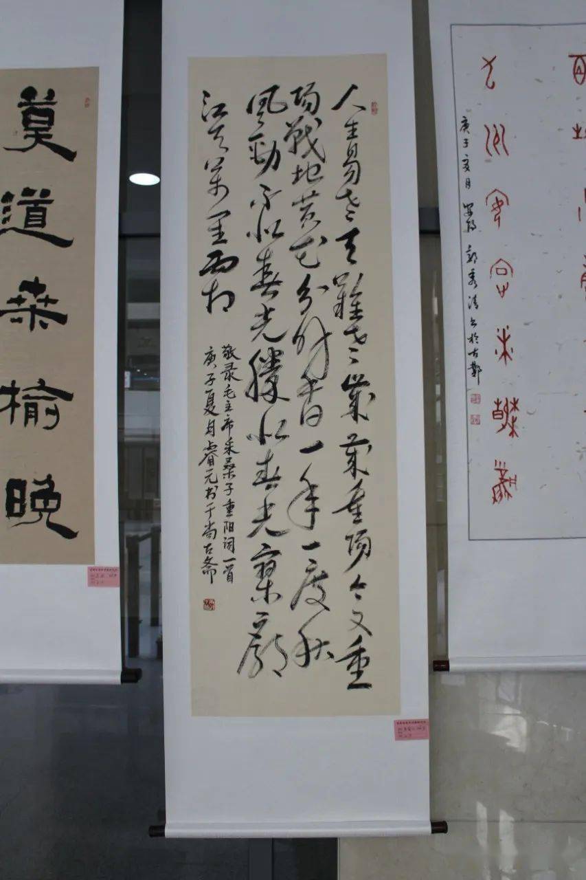 安阳市重阳节书画作品展精品欣赏_书法