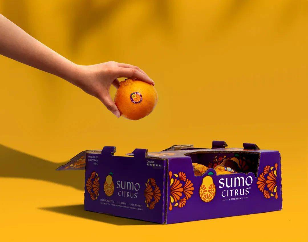 水果包装|传入美国的日本橘 sumo citrus_柑橘