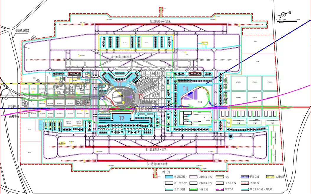 主体施工67昌北机场t2航站楼c指廊延伸及飞行区配套公示