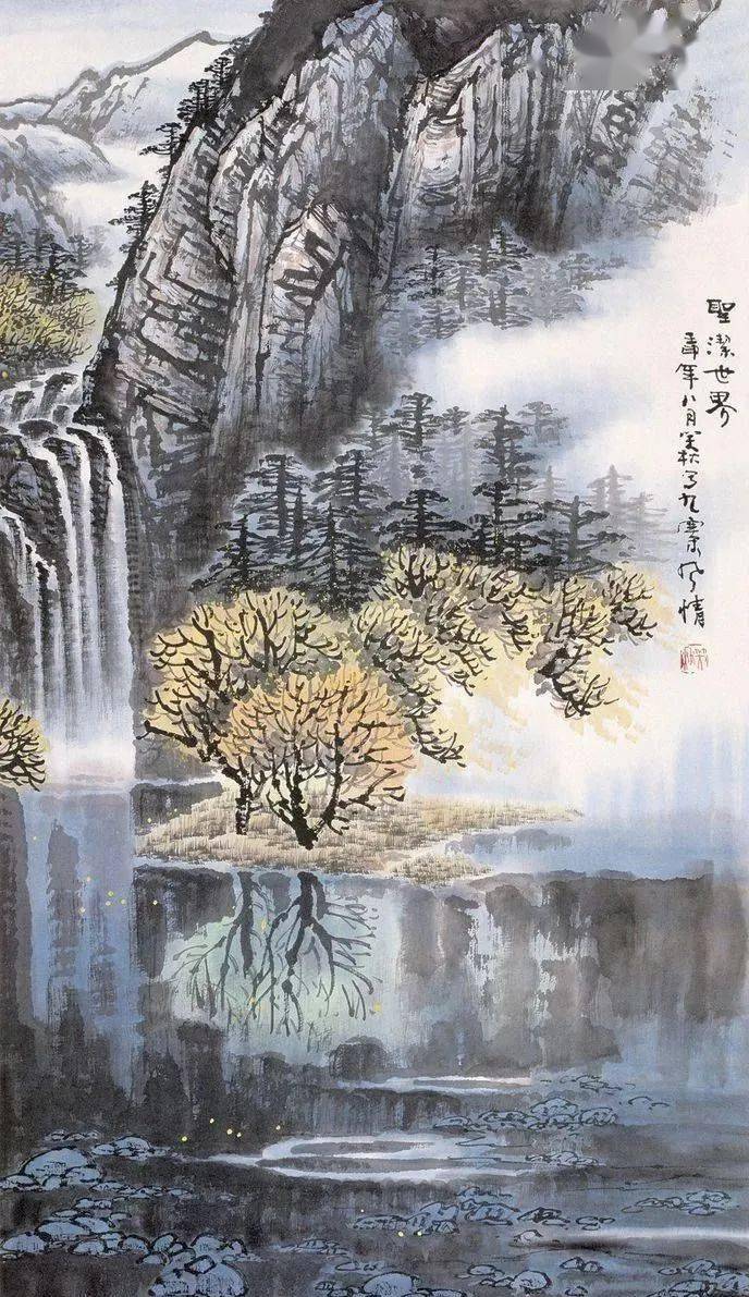 彩墨山水画110幅,美醉了!