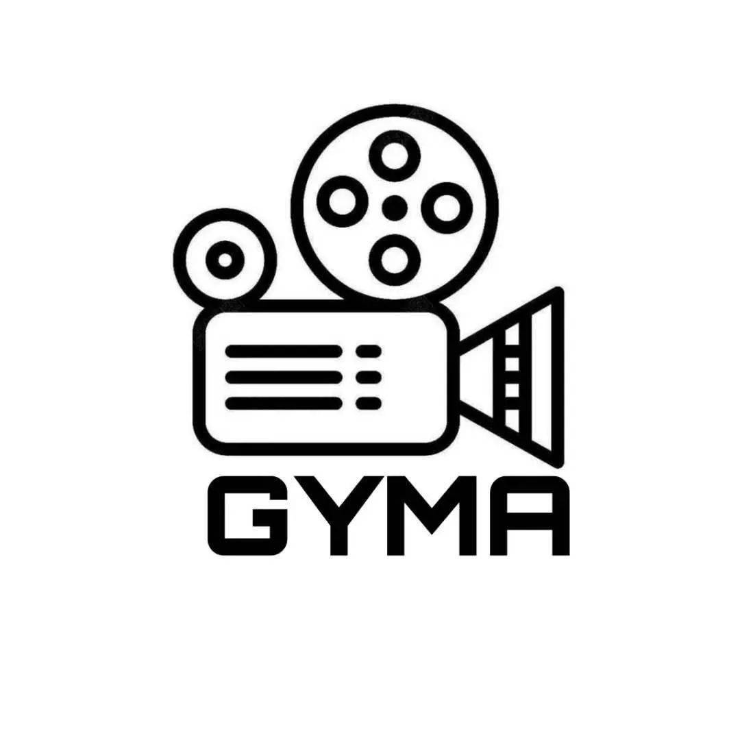 电影社的logo由简洁的放映机和gyma(gy movie association )组成.