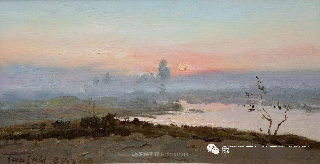 【油画欣赏】如此清新秀丽的油画风景,简简单单的美!