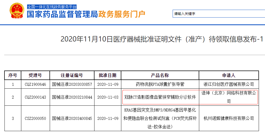 企业|药监局集中过审，多家企业拿到AI医疗三类证！