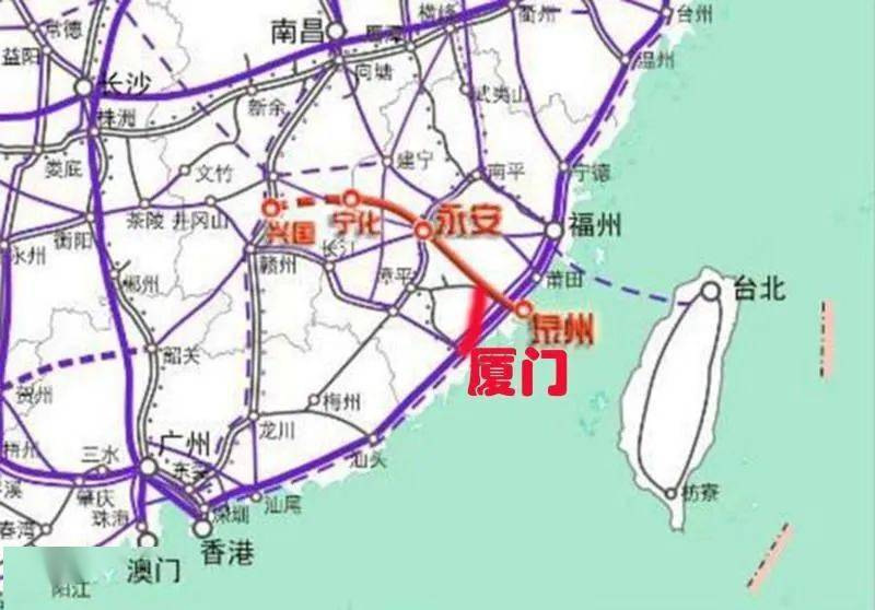 宁都直达厦门!兴泉铁路将建厦门支线