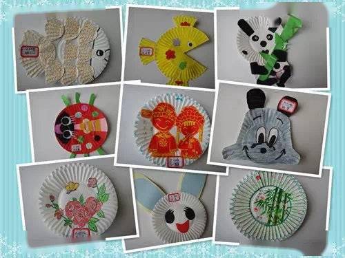 幼儿园另类手工盘子画,看完大开眼界!