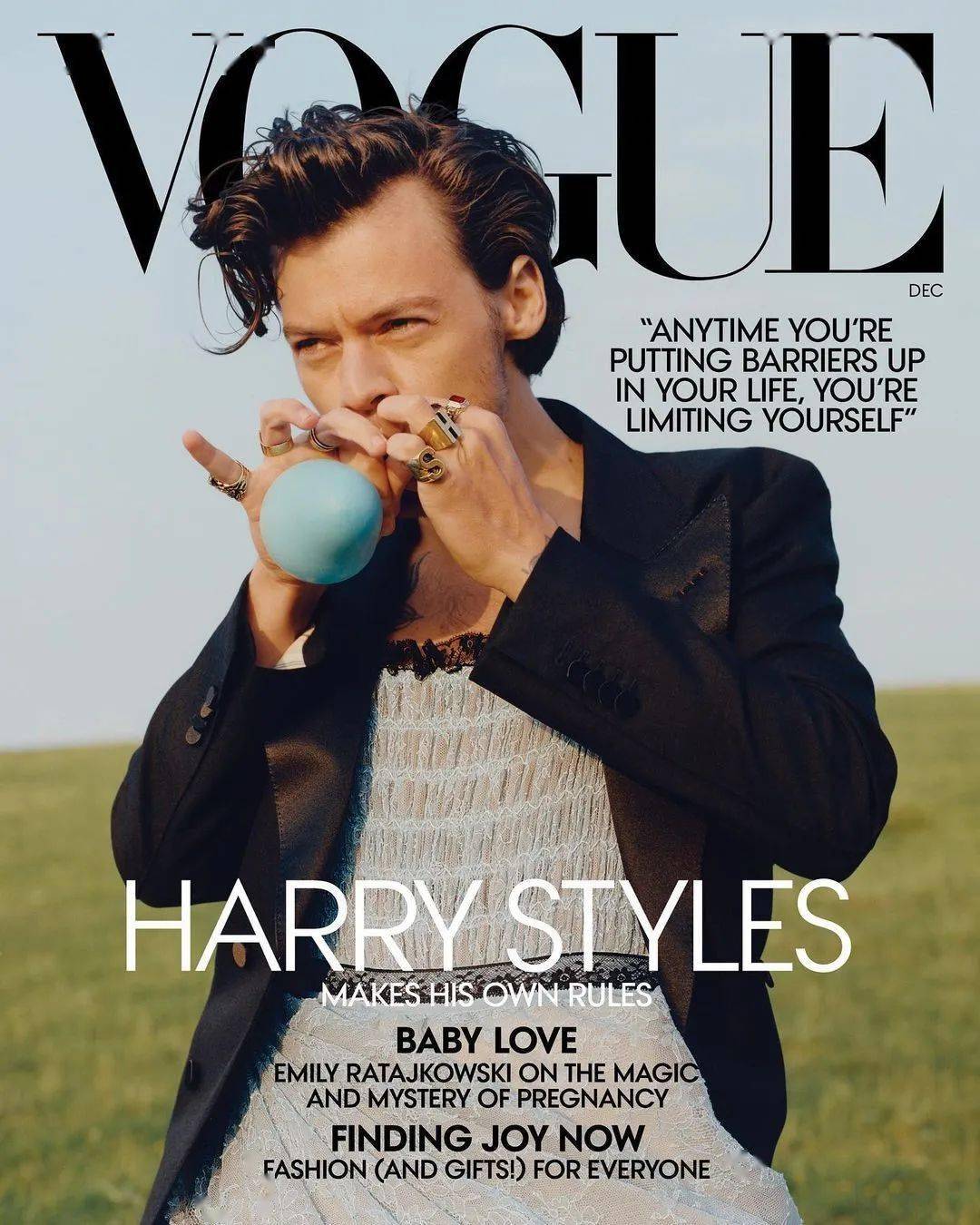 Harry|美国版VOGUE 史上第一张单人男性封面！