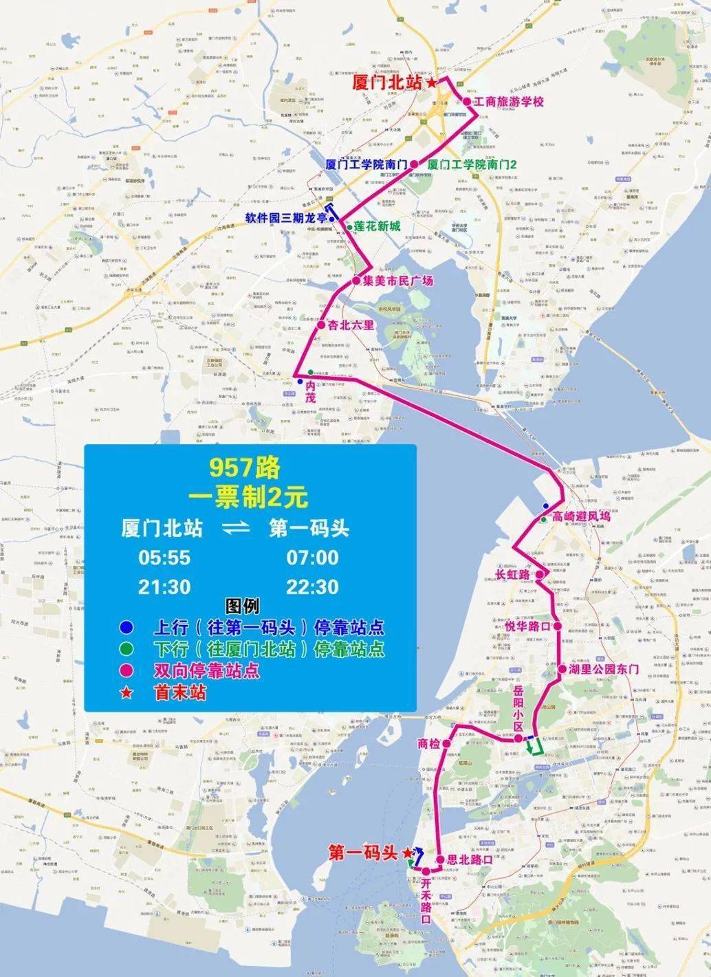 七,957路线路走向图