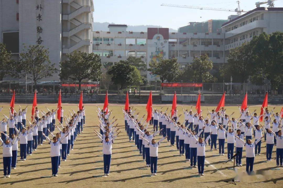 跳出网红款桂东学校花式课间操来袭