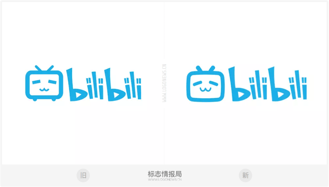 以下简称b站)也悄悄的修改了自己的logo,而且还在上个月底注册了多个