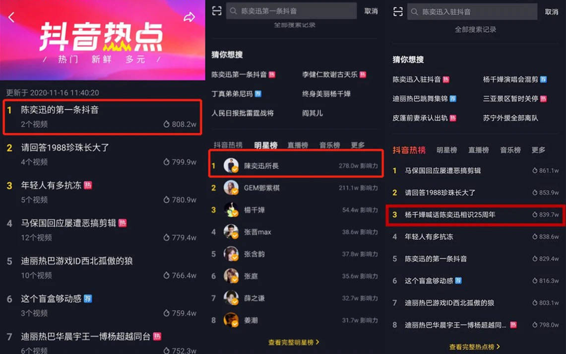 边界|拿下“国民歌神”陈奕迅，抖音“星”边界触角已拉开