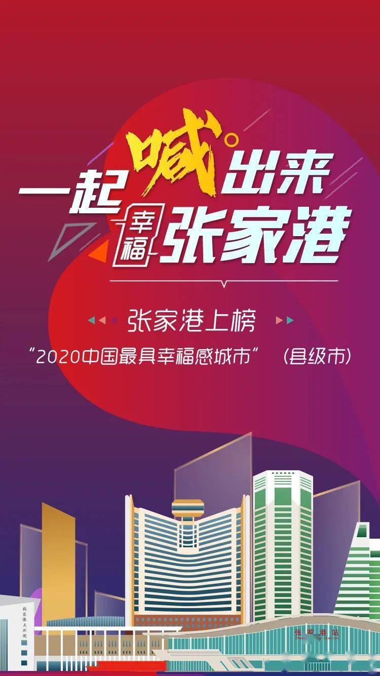 张家港！2020中国最具幸福感城市！