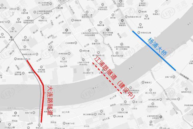 江浦隧道或明年通车 千万总价你会选浦西还是浦东