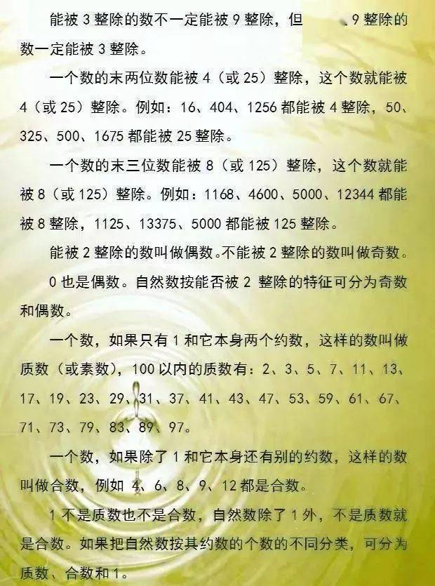 石网|为孩子期末复习助力17张小学数学必备知识点汇总图