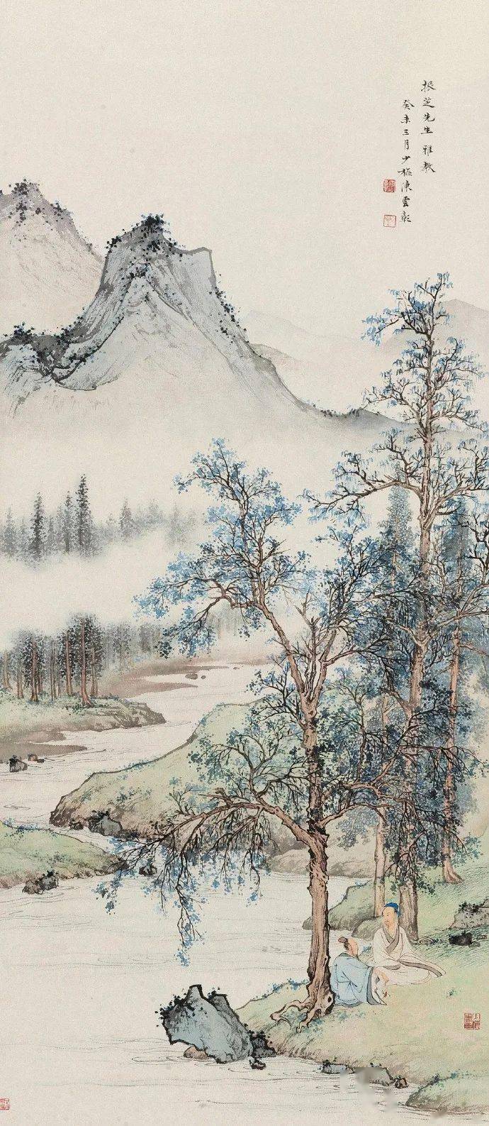 陈少梅经典山水人物画20幅！_搜狐网