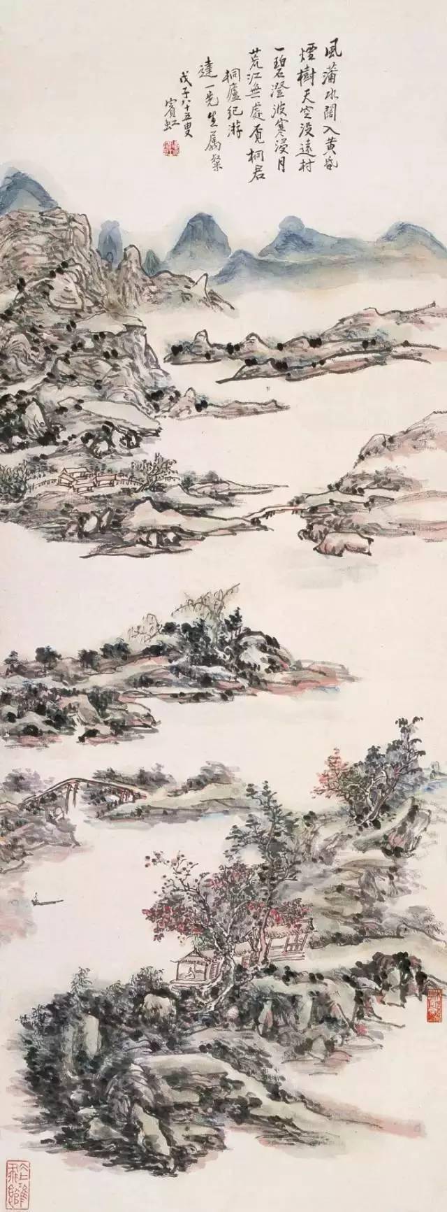 黄宾虹最美的山水画60幅，浑厚华滋，意境深邃，赏心悦目！