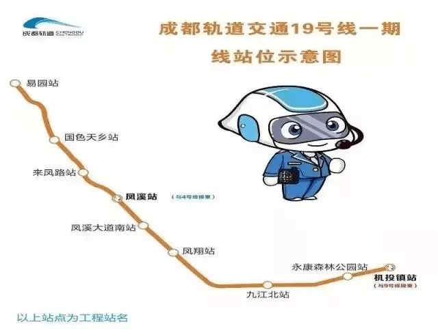 地铁十九号线成都地铁13号线,线路全长28.85km,预计明年开通.