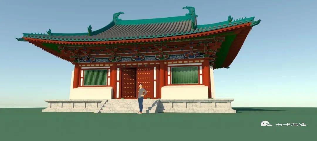 营造视野五代遗珍仿镇国寺万佛殿和大云院弥陀殿su模型赏析