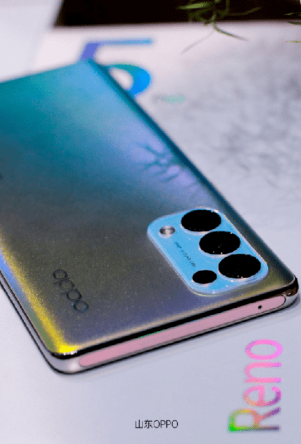 oppo reno5真机图鉴赏:全球首发电致变色后盖