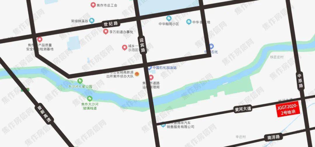 jggt2020-2号地块为商服用地,地块位于焦作市示范区黄河路南,新安镇