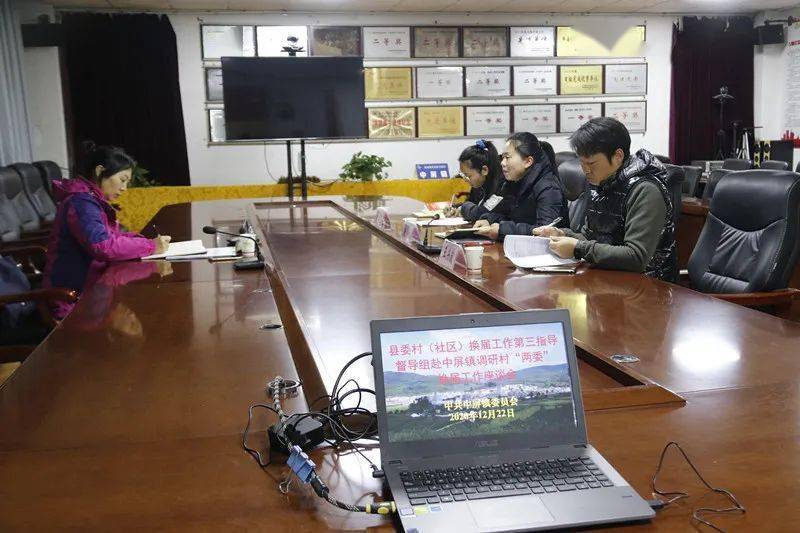 县委副书记王亚芳赴中屏镇召开村两委换届工作座谈会