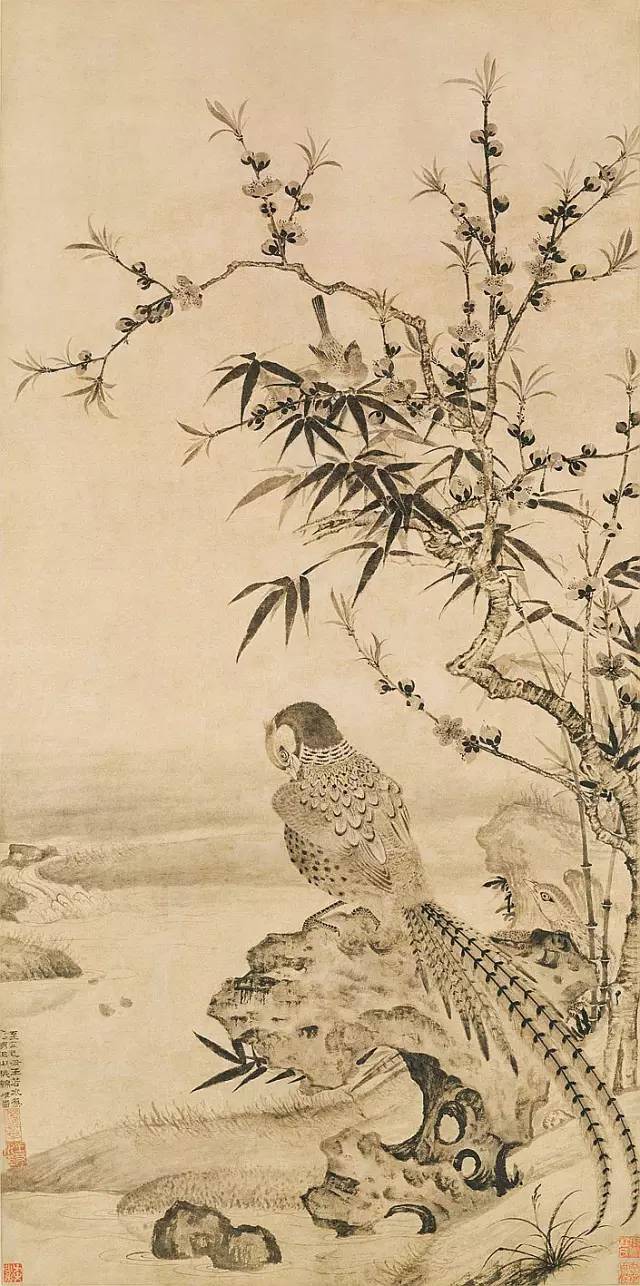 元代花鸟画家王渊作品欣赏